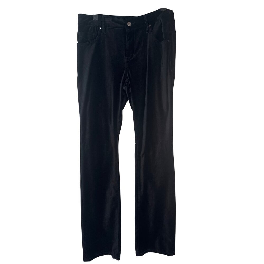 Christopher Blue Black Velvet Pants Size 6 Cotton/Rayon Blend Machine Washable